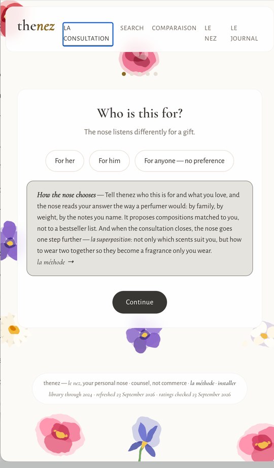 TheNez home screen